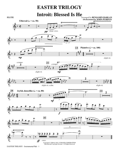 Easter Trilogy: A Cantata in Three Suites (Full Orchestra) - Flute