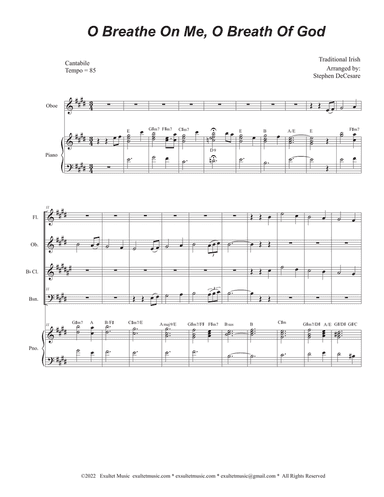 O Breathe On Me, O Breath Of God (Woodwind Quartet and Piano)
