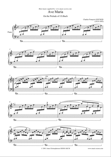 Ave Maria - Piano