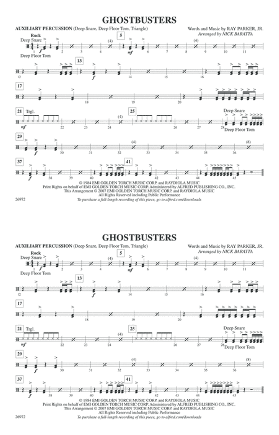 Ghostbusters: Auxiliary Percussion