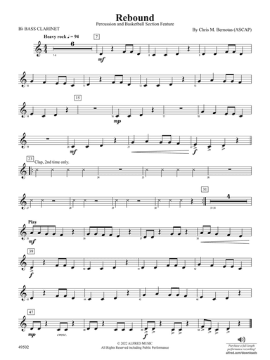 Rebound: B-flat Bass Clarinet