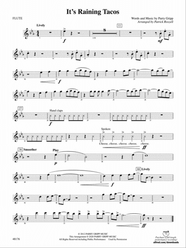 It's Raining Tacos: Flute