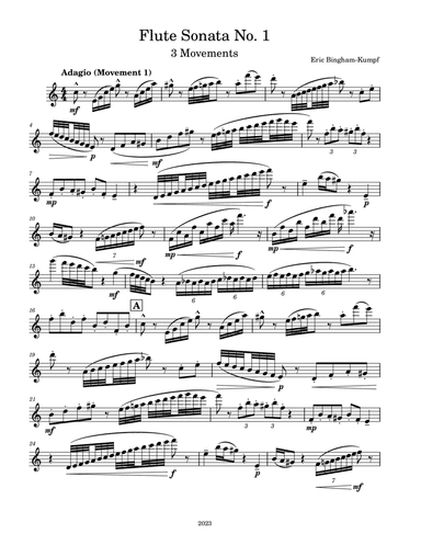 Flute Sonata No. 1