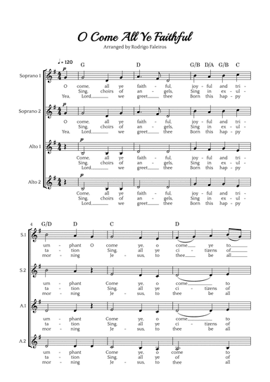 O Come All Ye Faithful (SSAA choir)