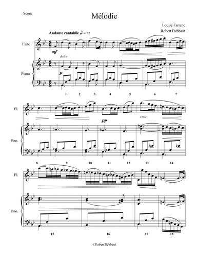 Melodie for Flute and Piano