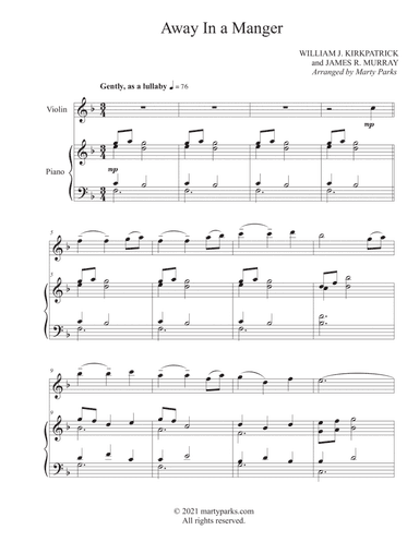 Away In a Manger (Violin-Piano)