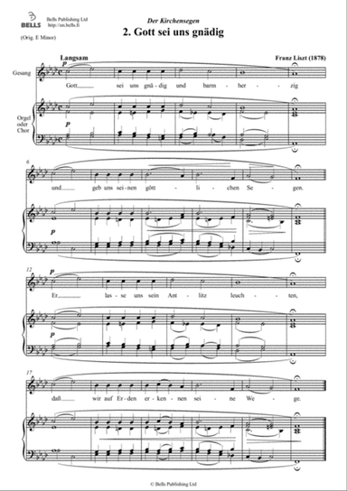 Gott sei uns gnadig (F minor)