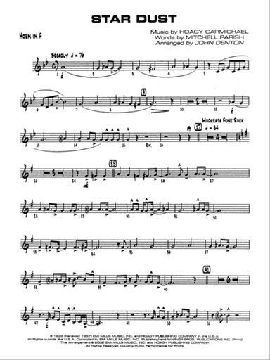 Star Dust: 1st F Horn