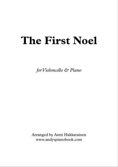 The First Noel - Cello & Piano