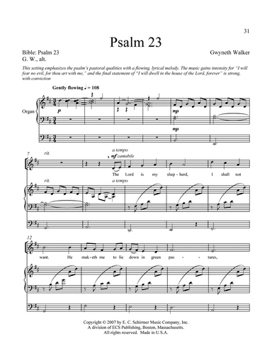 Psalm 23 (Downloadable) (Downloadable)