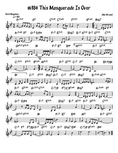 (i'm Afraid) The Masquerade Is Over