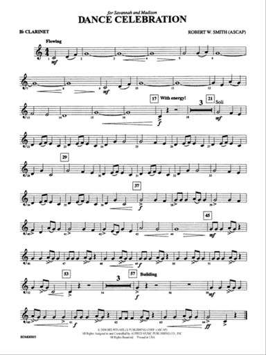 Dance Celebration: 1st B-flat Clarinet