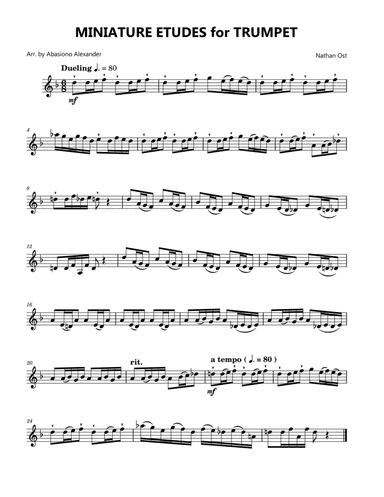 Miniature Etudes for Trumpet No. 7