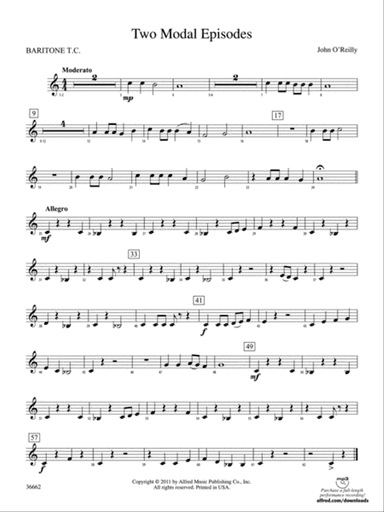 Two Modal Episodes: Baritone T.C.