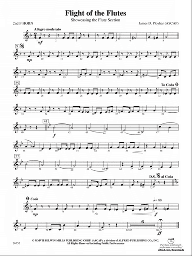 Flight of the Flutes (Showcasing the Flute Section): 2nd F Horn