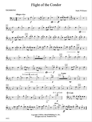 Flight of the Condor: 1st Trombone