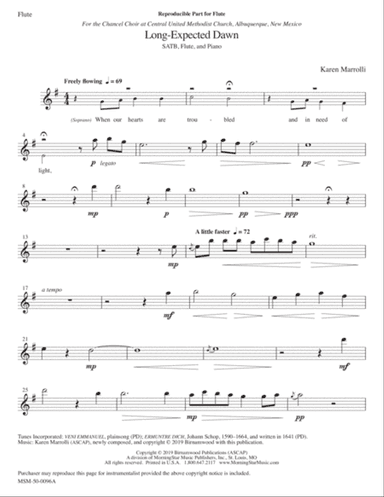 Long-Expected Dawn (Downloadable Flute Part)