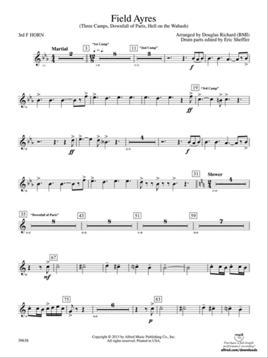 Field Ayres: 3rd F Horn