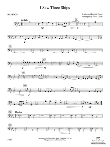 I Saw Three Ships: Bassoon