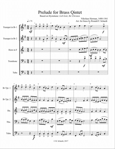 Prelude for Brass Quintet