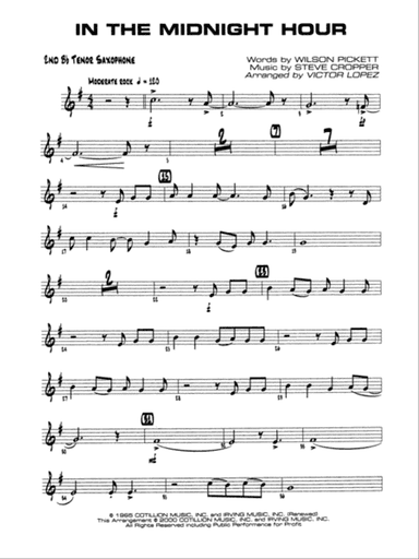In the Midnight Hour: 2nd B-flat Tenor Saxophone