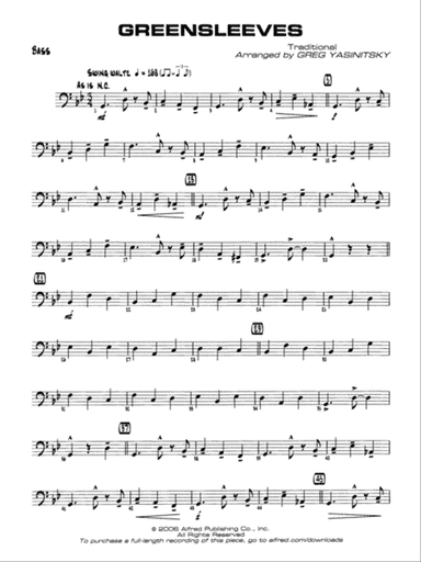 Greensleeves: String Bass