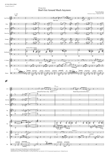 Don't Get Around Much Anymore - Score Only