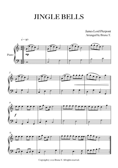 Jingle Bells (Easy Piano)