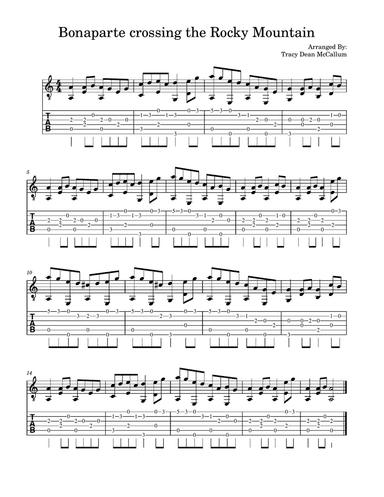 Bonaparte crossing the Rocky Mountain