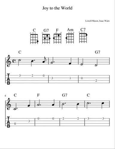 Joy to the World (Ukulele)
