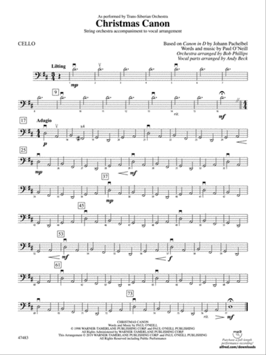 Christmas Canon: Cello