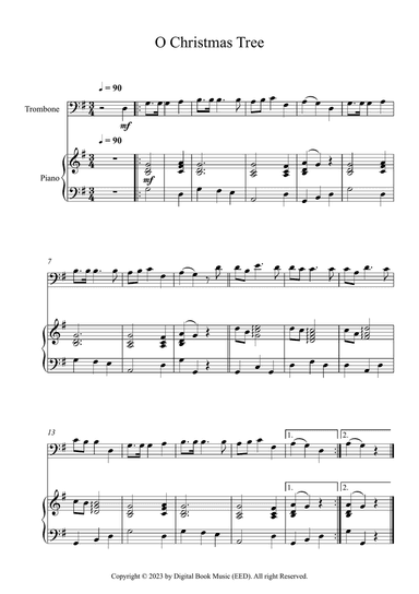O Christmas Tree (Trombone + Piano)