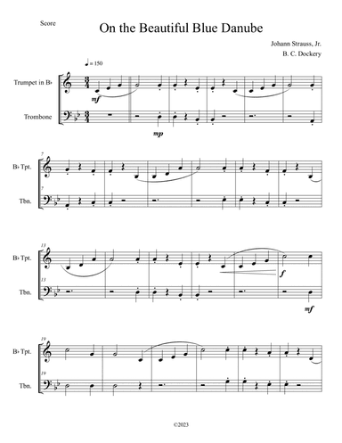 The Blue Danube (Trumpet and Trombone Duet)