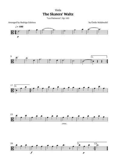 The Skaters Waltz (for beginners)