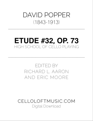 Popper (arr. Richard Aaron): Op. 73, Etude #32