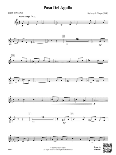 Paso Del Aguila: 2nd B-flat Trumpet
