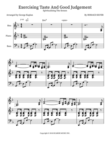 Exercising Taste And Good Judgement