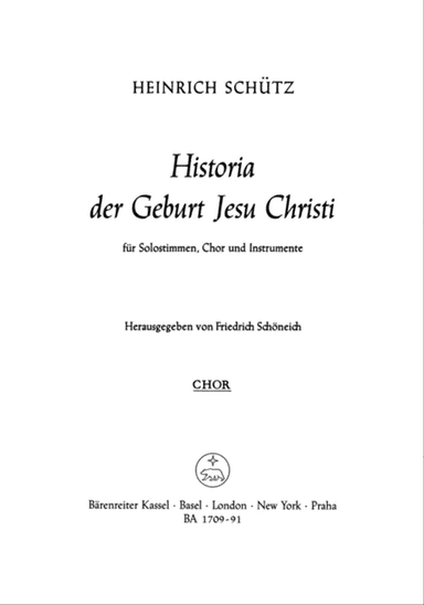 Historia der Geburt Jesu Christi SWV 435
