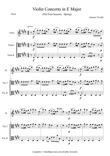 The Four Seasons Spring 1st Movement