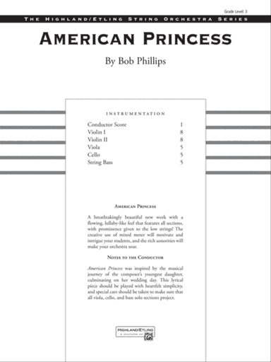 American Princess: Score