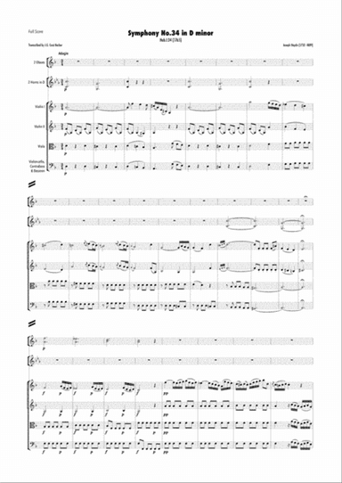 Haydn - Symphony No.34 in D minor, Hob.I:34