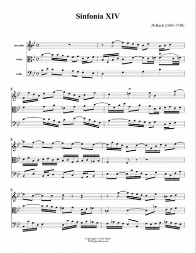 Sinfonia XIV