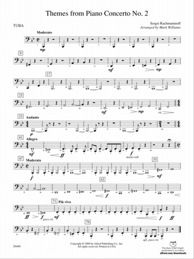 Themes from Piano Concerto No. 2: Tuba