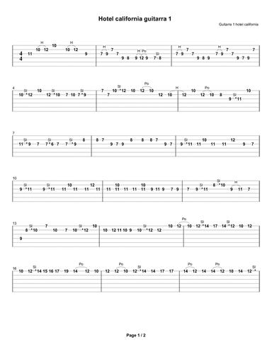 Hotel California Solo acoustic
