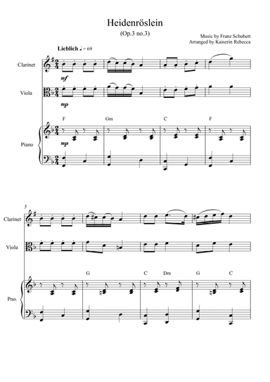Heidenröslein (op.3 no.3)