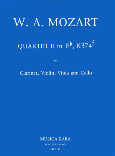 Quartet No. 2 in Es based on the Violin Sonata K. 374f