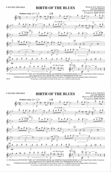 Birth of the Blues: Flute