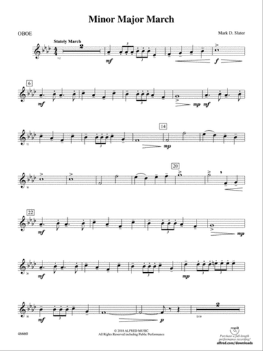 Minor Major March: Oboe