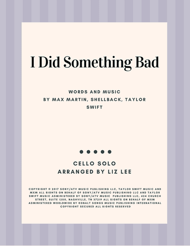 I Did Something Bad