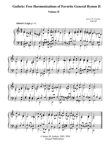 Guthrie: Harmonizations Vol. 2 - General Hymns II